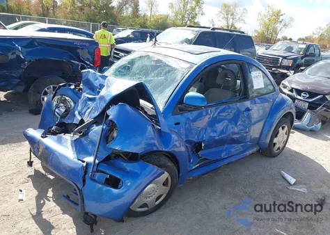 2000 Volkswagen New Beetle Gls 1.8L Turbo z USA, uszkodzony, nr VIN 3VWCD21C3YM494043